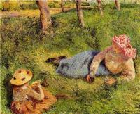 Pissarro, Camille - The Snack, Child and Young Peasant at Rest